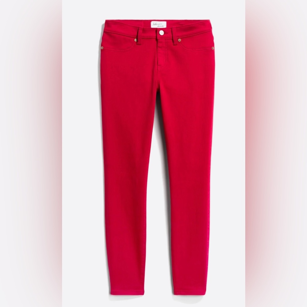 New Lakeview Denim Red Alex Skinny Colored Denim Jeans - 25 US